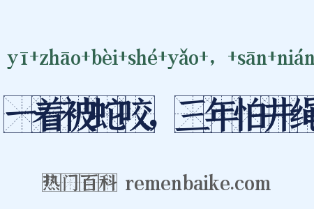 一着被蛇咬，三年怕井绳是什么意思的图片